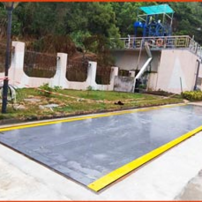 深水龍崗污水處理有限公司地磅項目施工案例--2019年6月19日