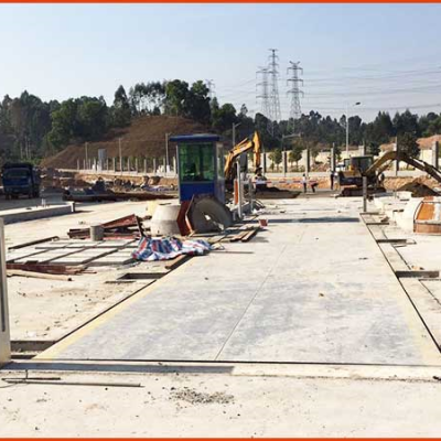 中外運長航集團汽車衡地磅項目施工案例--2018年6月19日