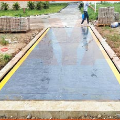 廣東瑞遠新材料有限公司地磅項目施工案例--2018年8月23日