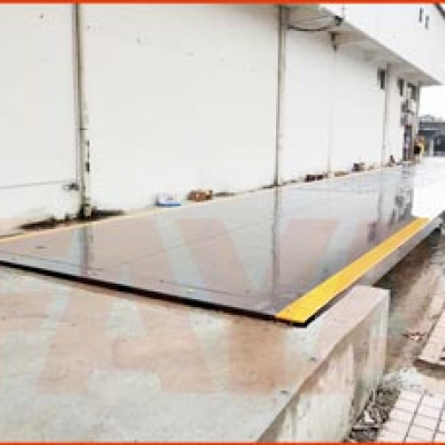 回收站行業類地磅施工案例--2018年8月14日