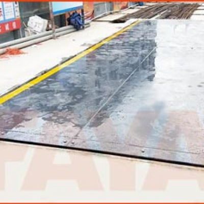 江都建設地磅施工案例實拍--2019年5月7日