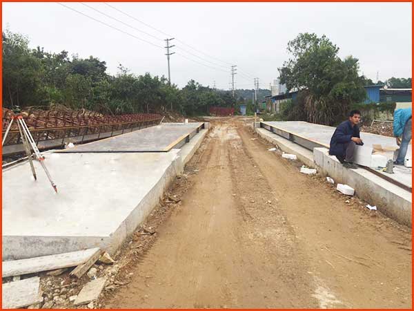 汽車衡安裝完成